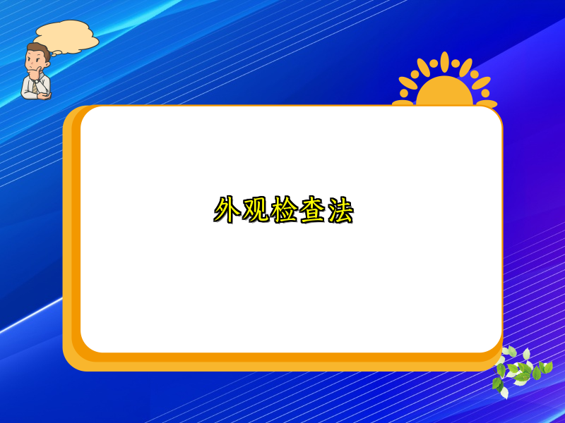 外观检查法