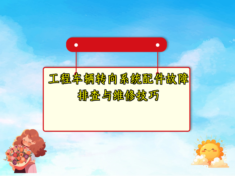 工程车辆转向系统配件故障排查与维修技巧